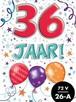 Party Planet Verjaardagskaart nr.  36