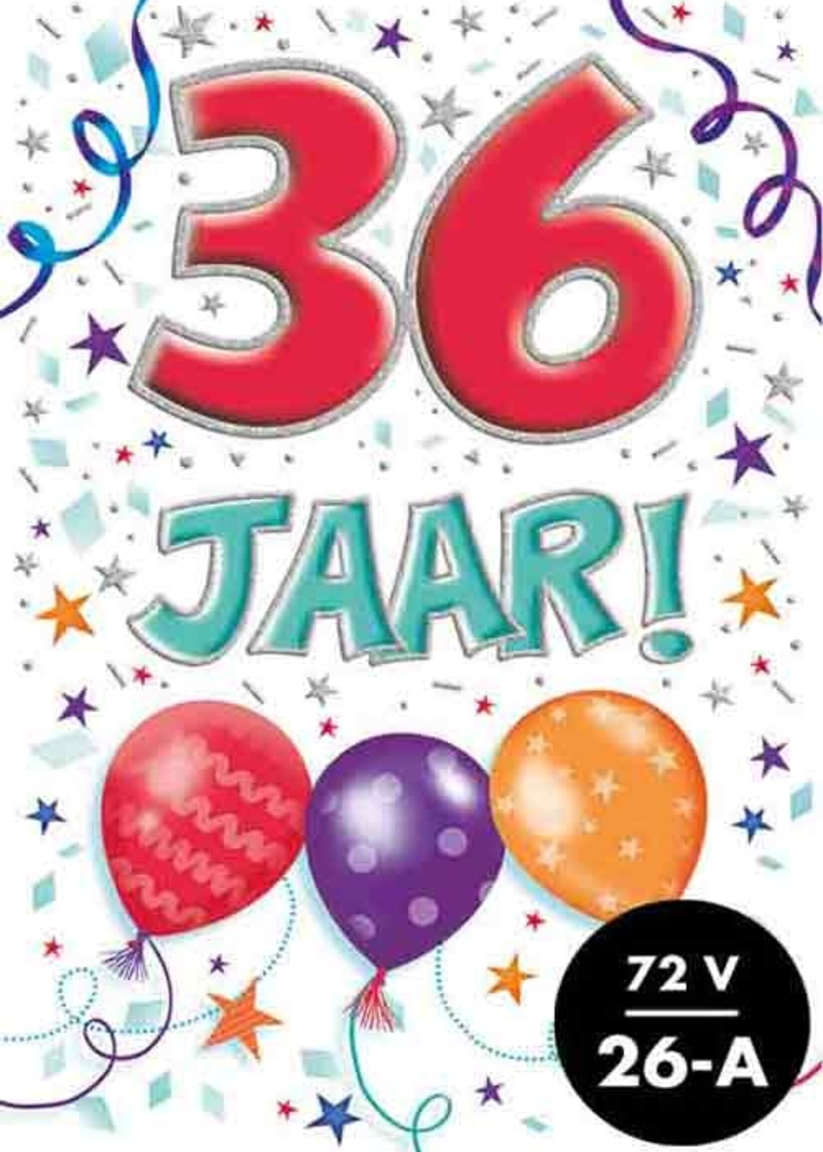 Party Planet Verjaardagskaart nr.  36