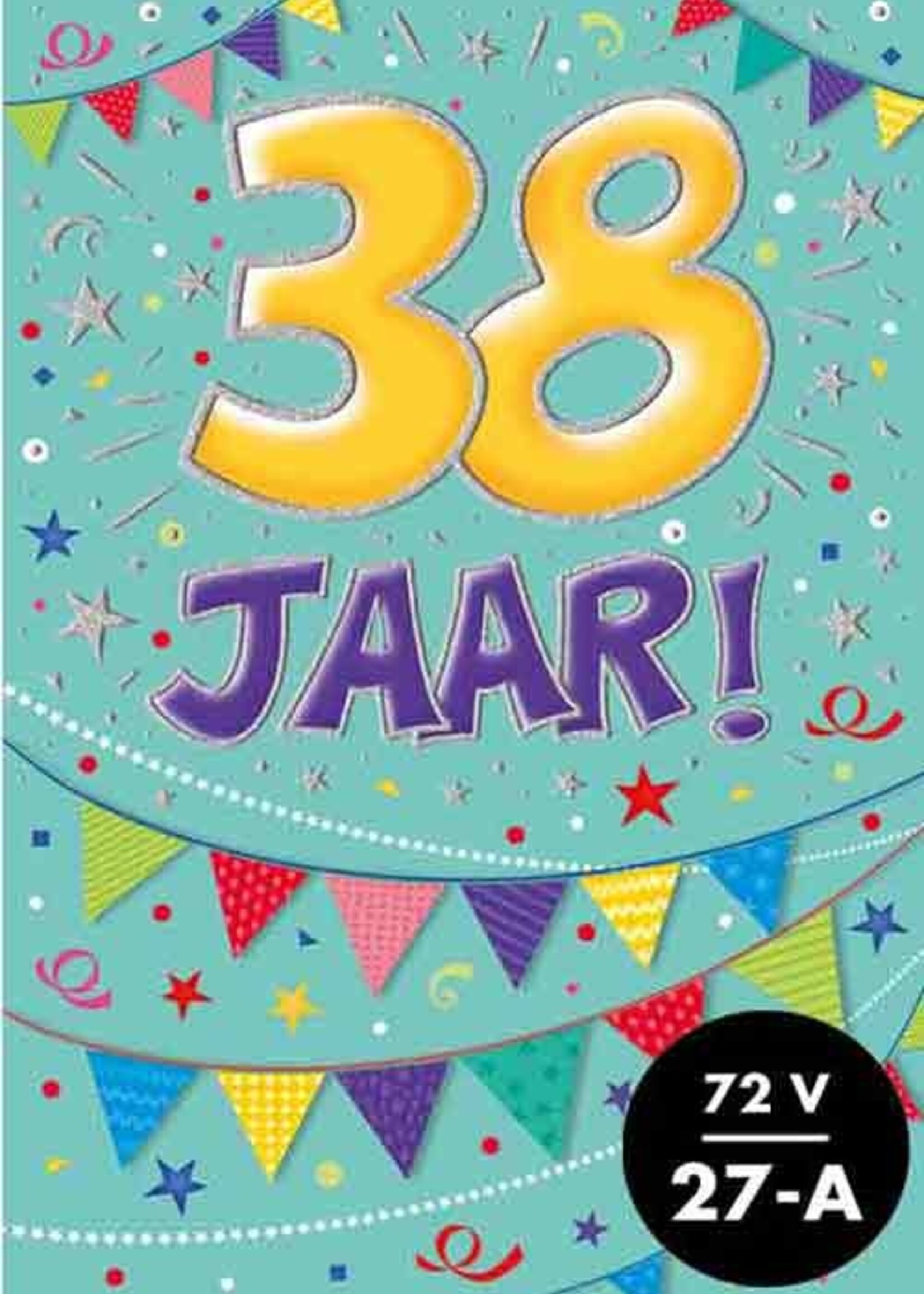 Party Planet Verjaardagskaart nr.  38