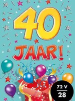 Party Planet Verjaardagskaart nr.  40