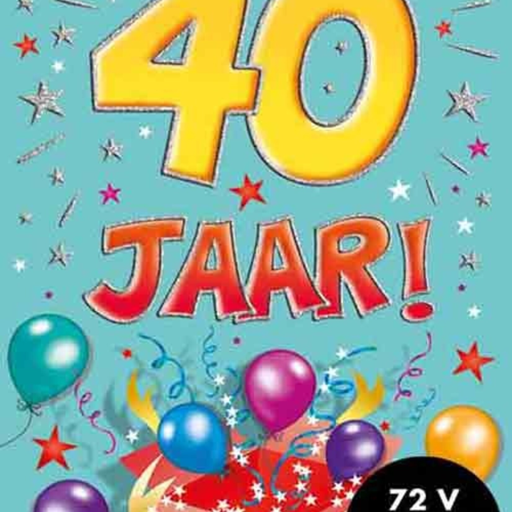Party Planet Verjaardagskaart nr.  40