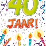 Party Planet Verjaardagskaart nr.  40
