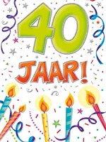 Party Planet Verjaardagskaart nr.  40