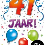 Party Planet Verjaardagskaart nr.  41