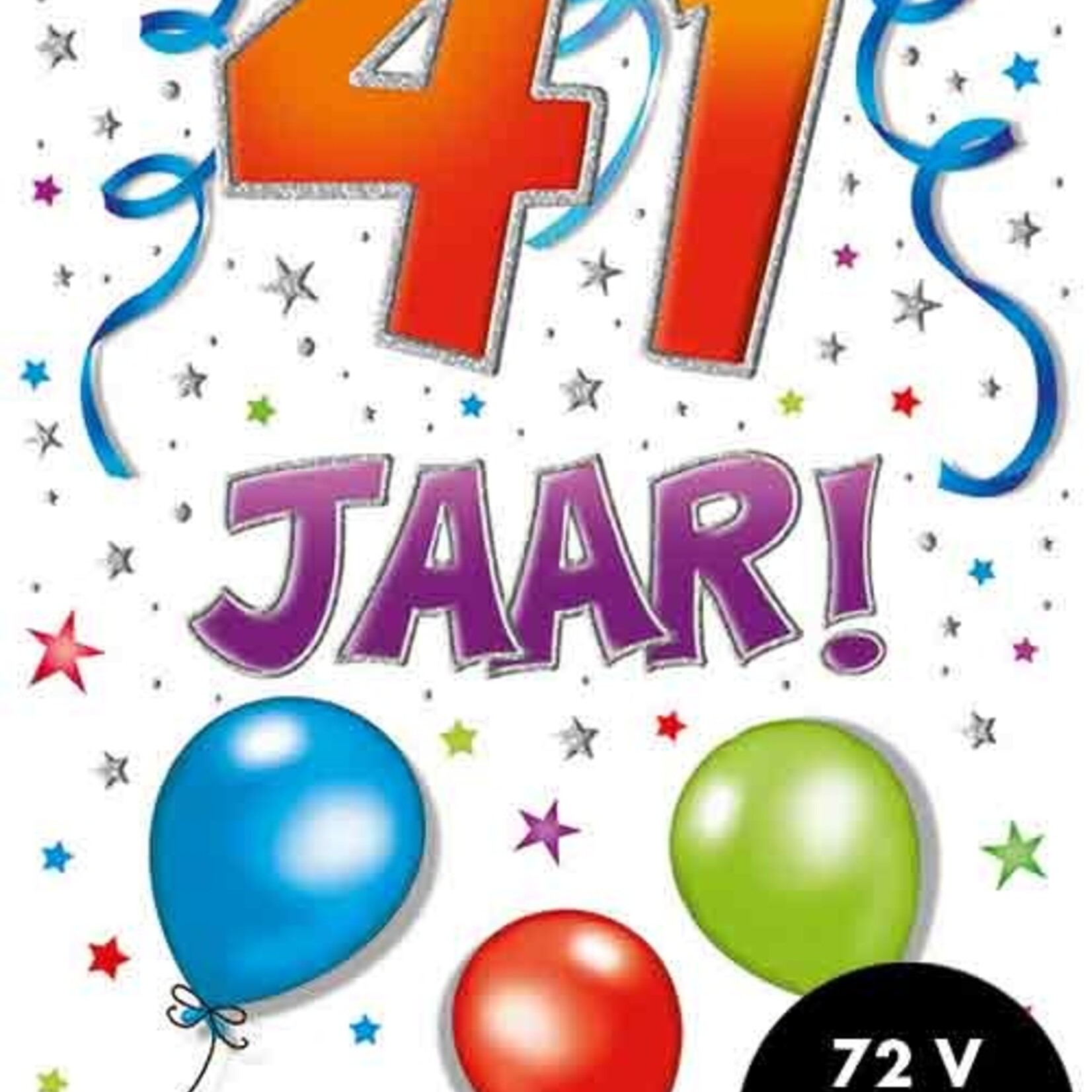 Party Planet Verjaardagskaart nr.  41