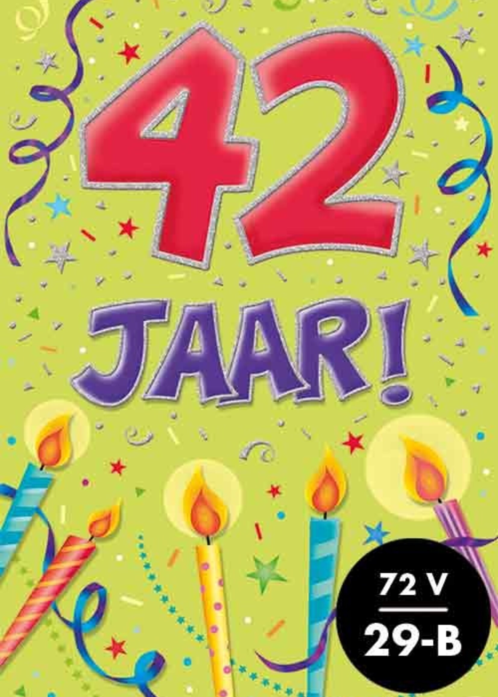 Party Planet Verjaardagskaart nr.  42