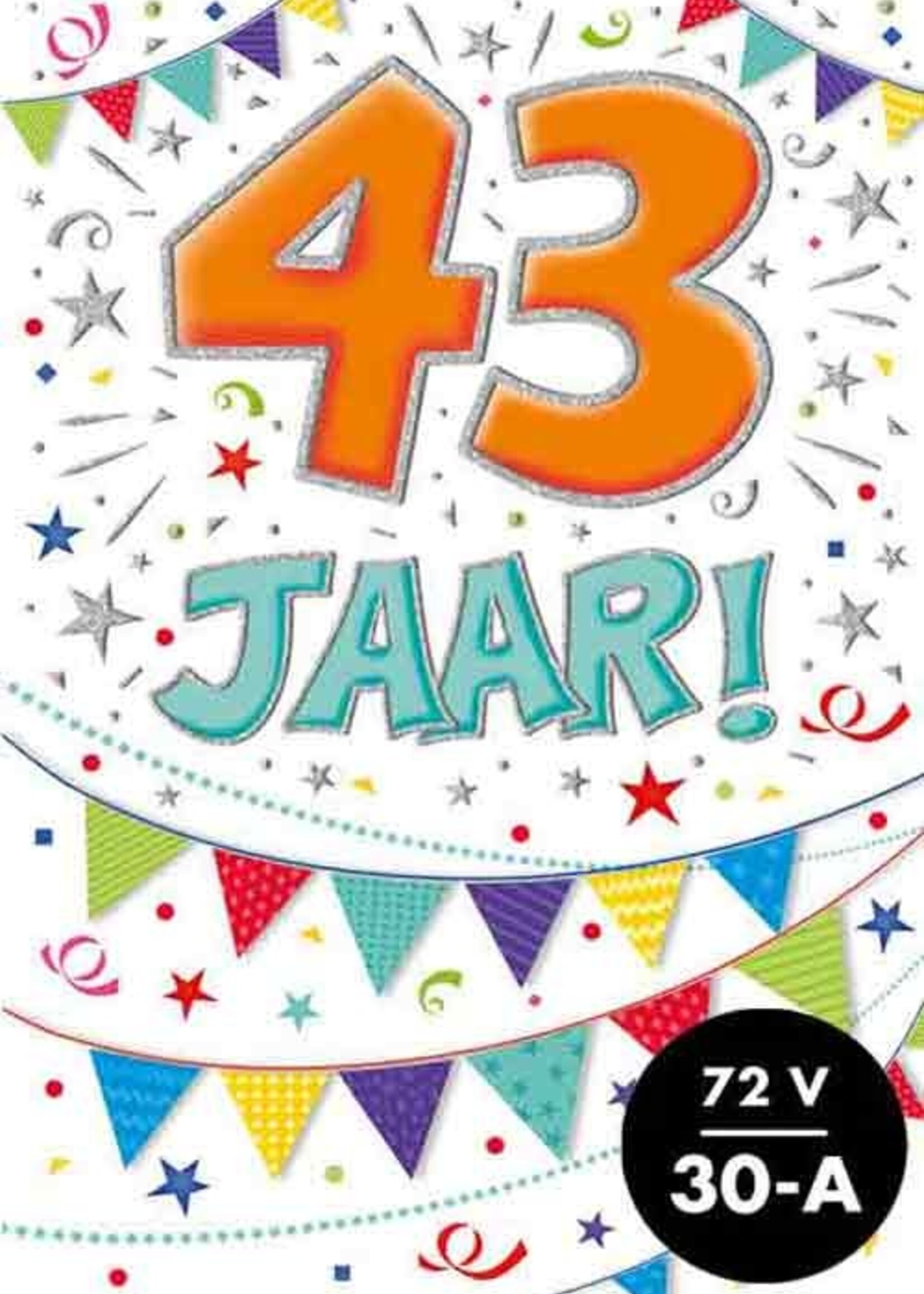 Party Planet Verjaardagskaart nr.  43