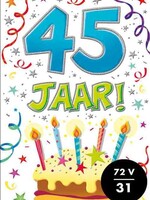 Party Planet Verjaardagskaart nr.  45