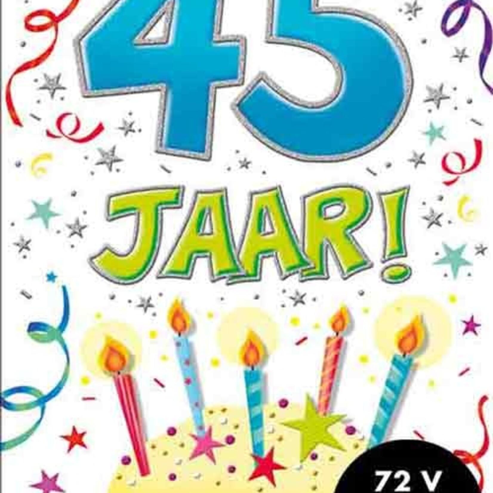 Party Planet Verjaardagskaart nr.  45