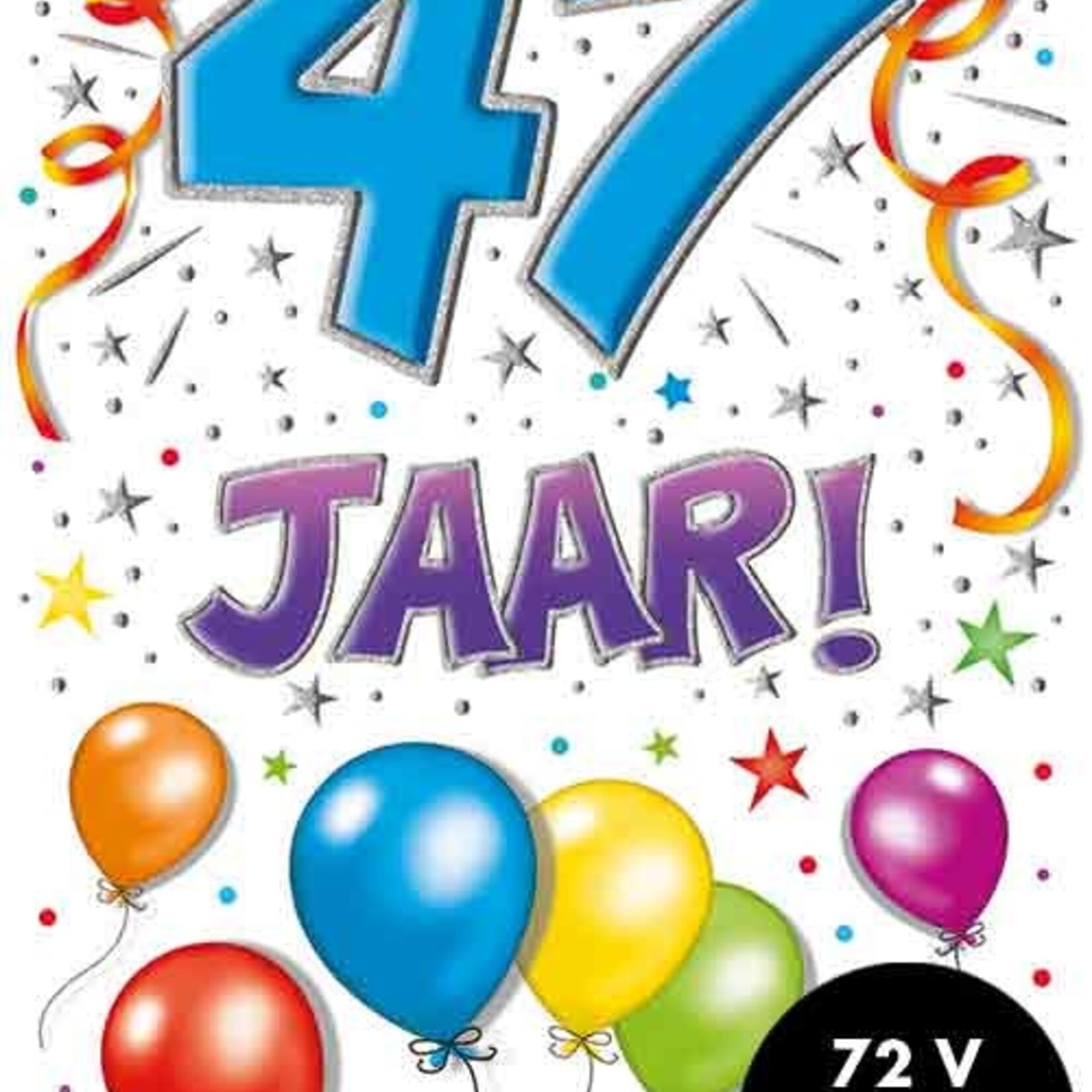 Party Planet Verjaardagskaart nr.  47