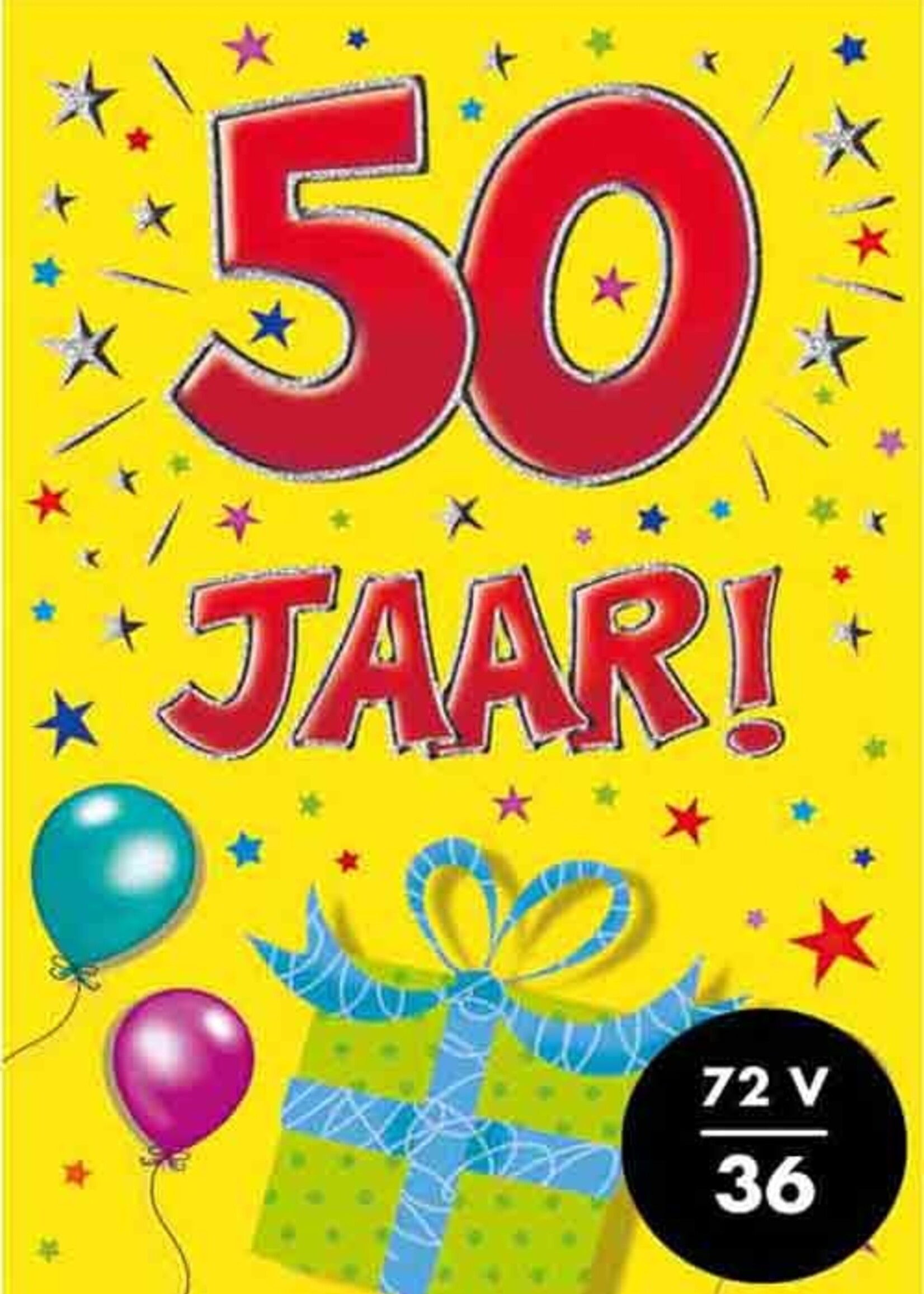 Party Planet Verjaardagskaart nr.  50