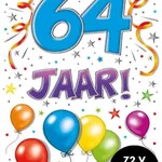 Party Planet Verjaardagskaart nr. 64