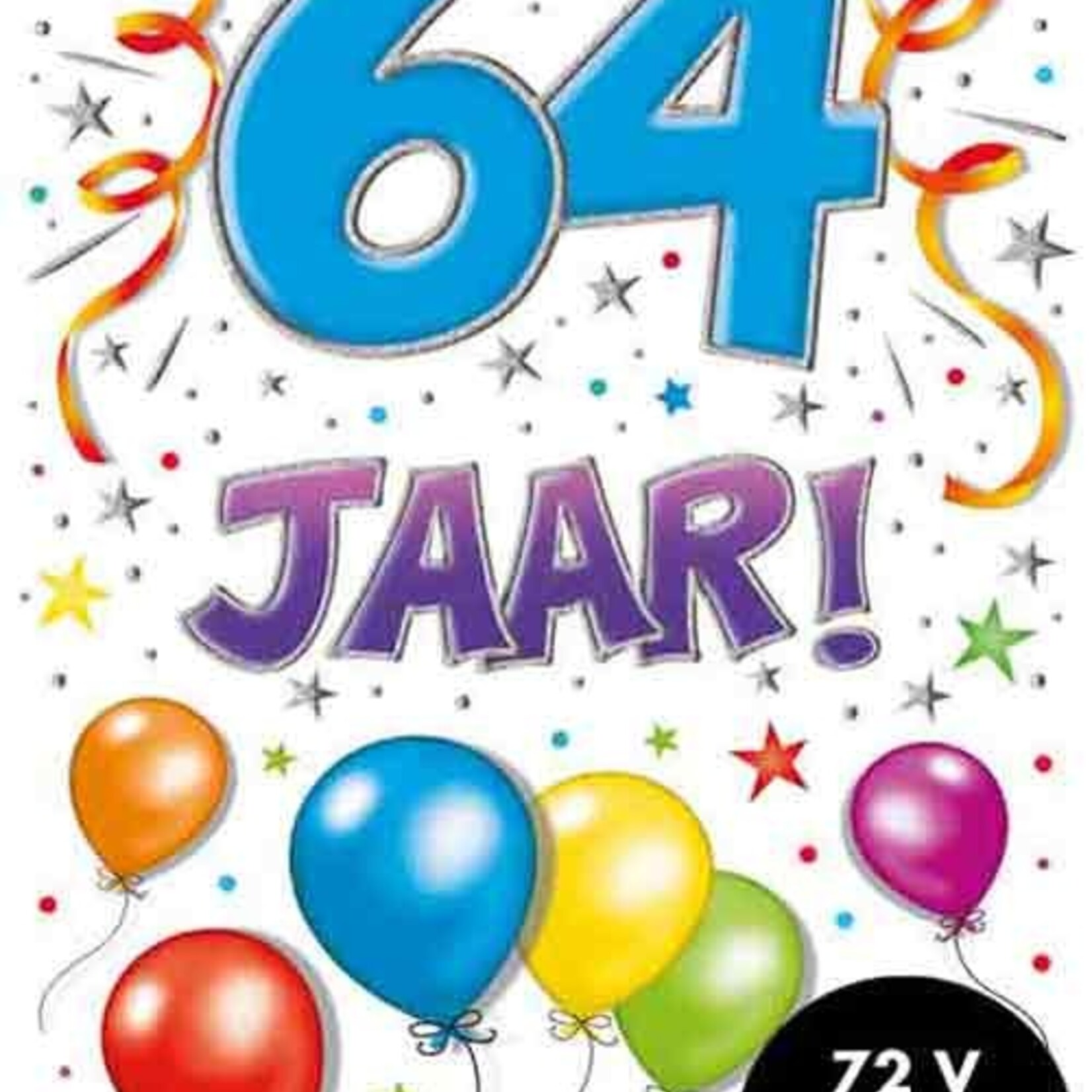 Party Planet Verjaardagskaart nr. 64
