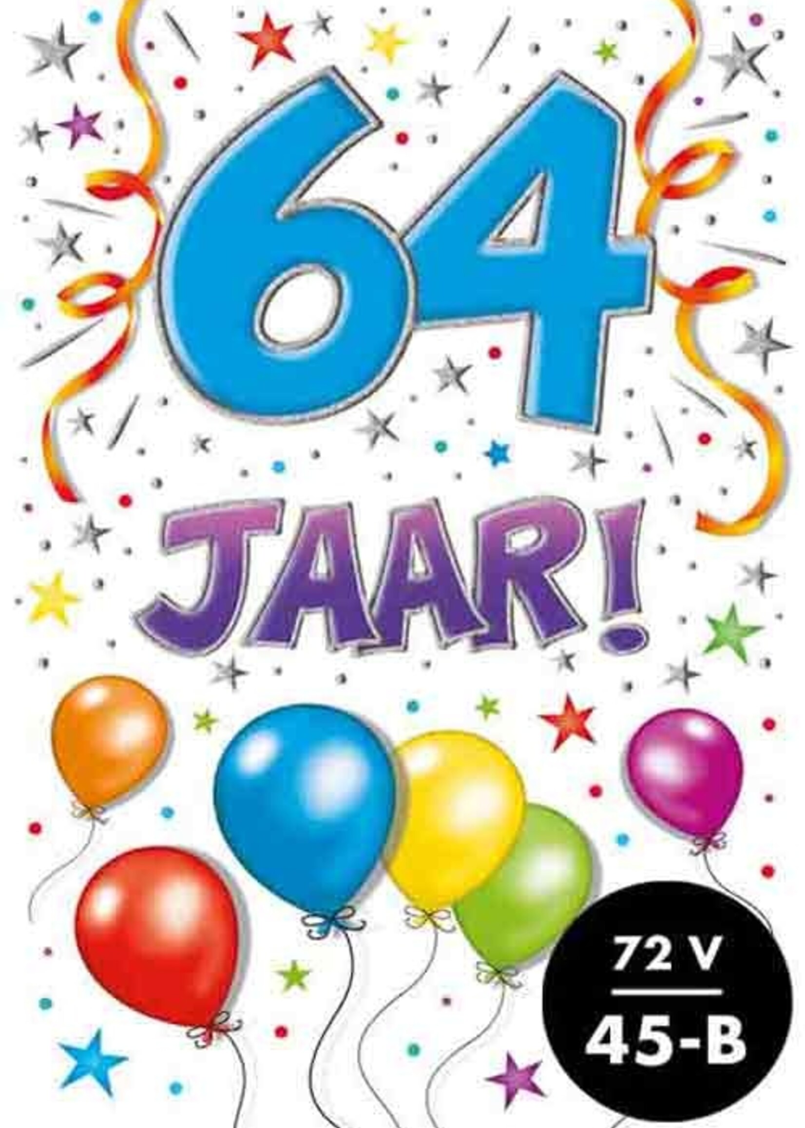 Party Planet Verjaardagskaart nr. 64