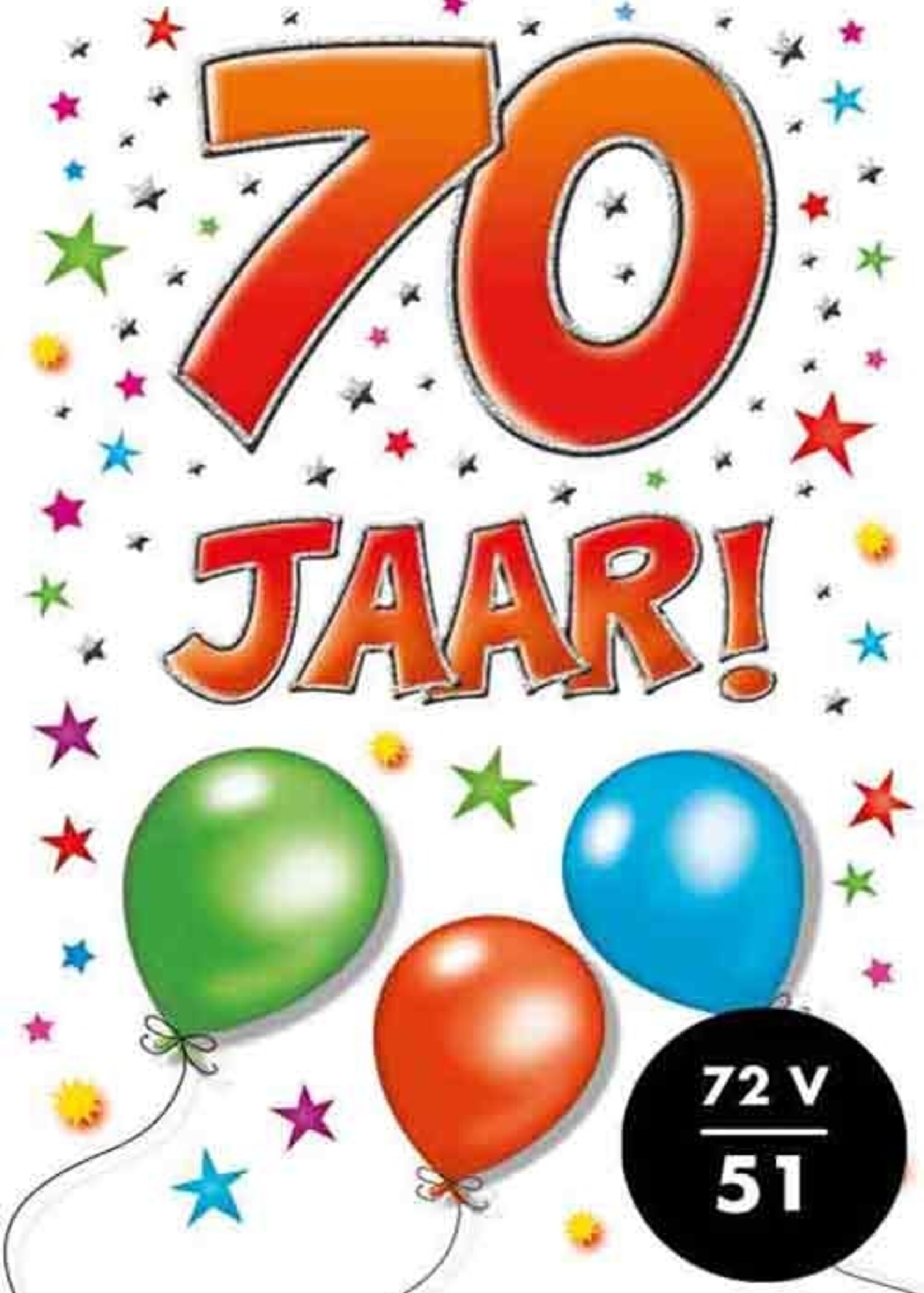 Party Planet Verjaardagskaart nr. 70