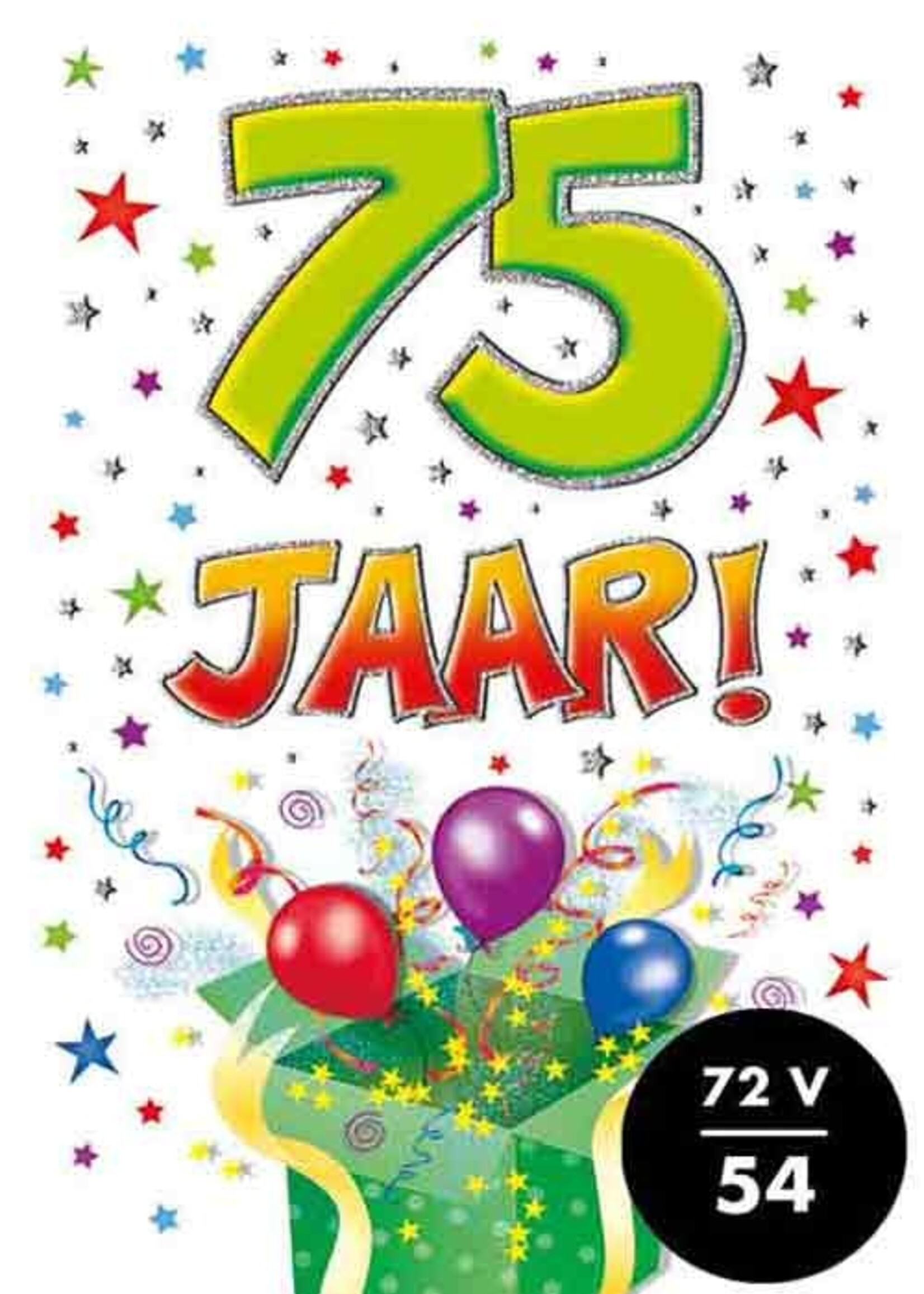 Party Planet Verjaardagskaart nr. 75