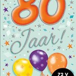 Party Planet Verjaardagskaart nr. 80