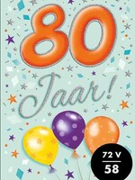 Party Planet Verjaardagskaart nr. 80