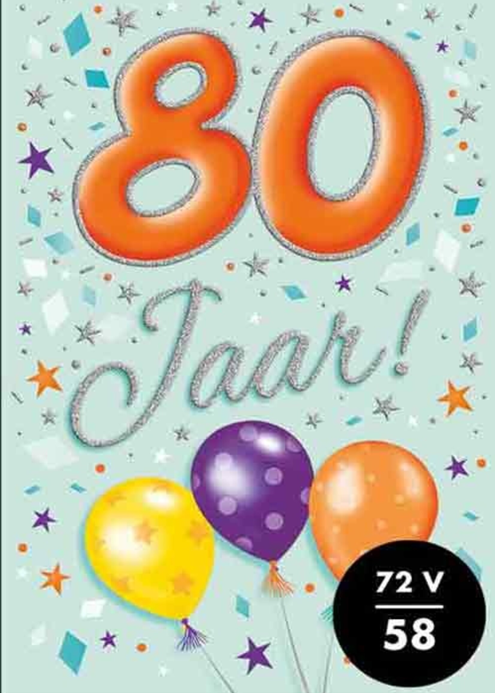 Party Planet Verjaardagskaart nr. 80