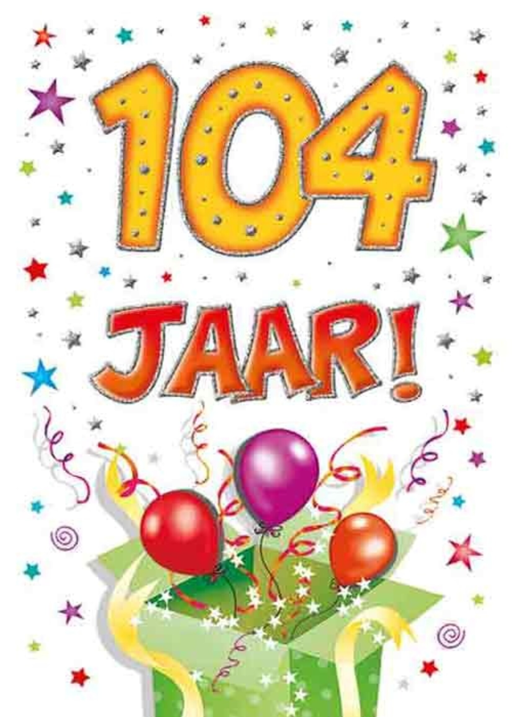 Party Planet Verjaardagskaart nr. 104
