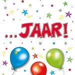 Party Planet Verjaardagskaart nr. ... jaar
