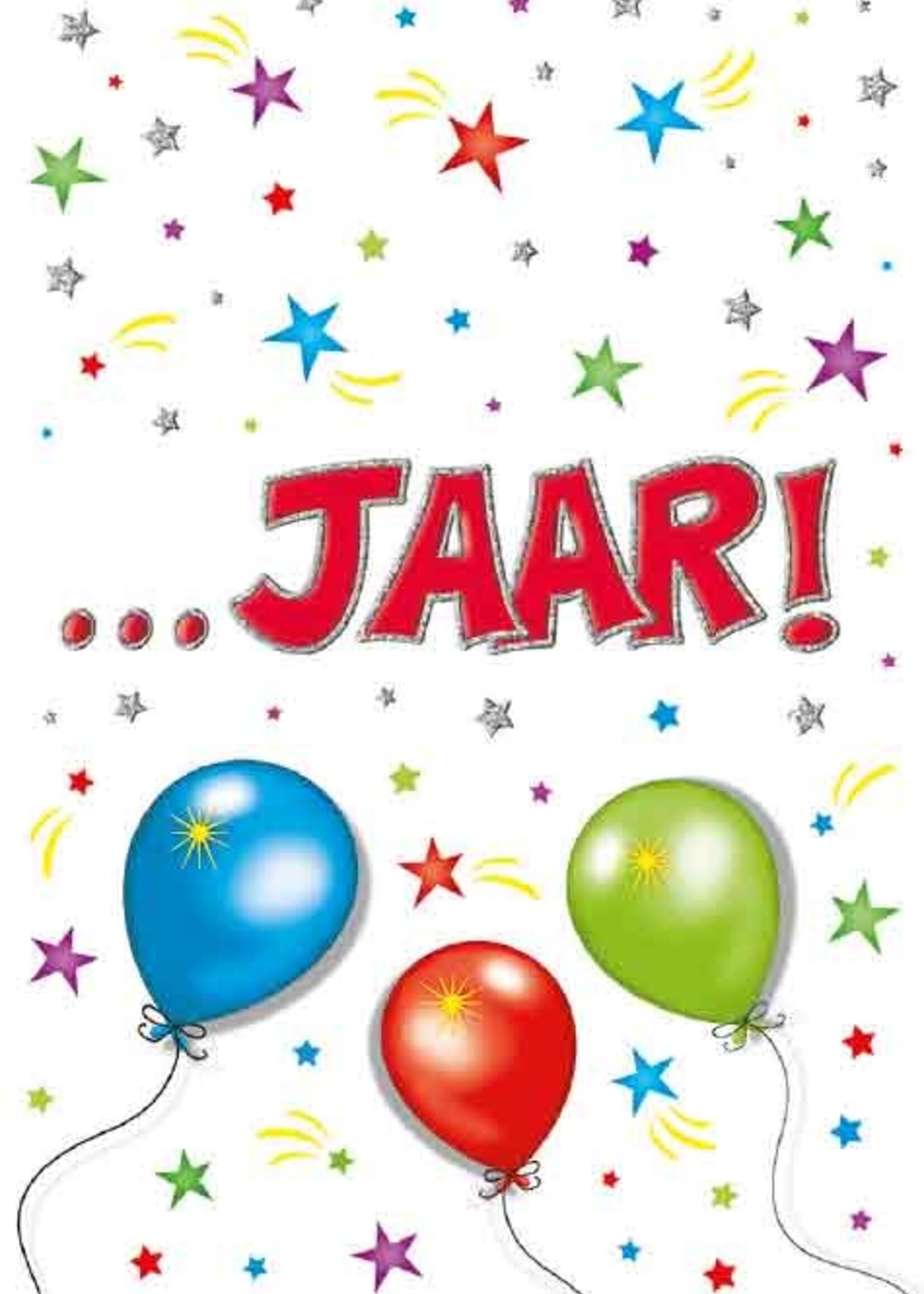 Party Planet Verjaardagskaart nr. ... jaar