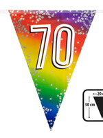 Party Planet Folievlaggenlijn Rainbow '70'