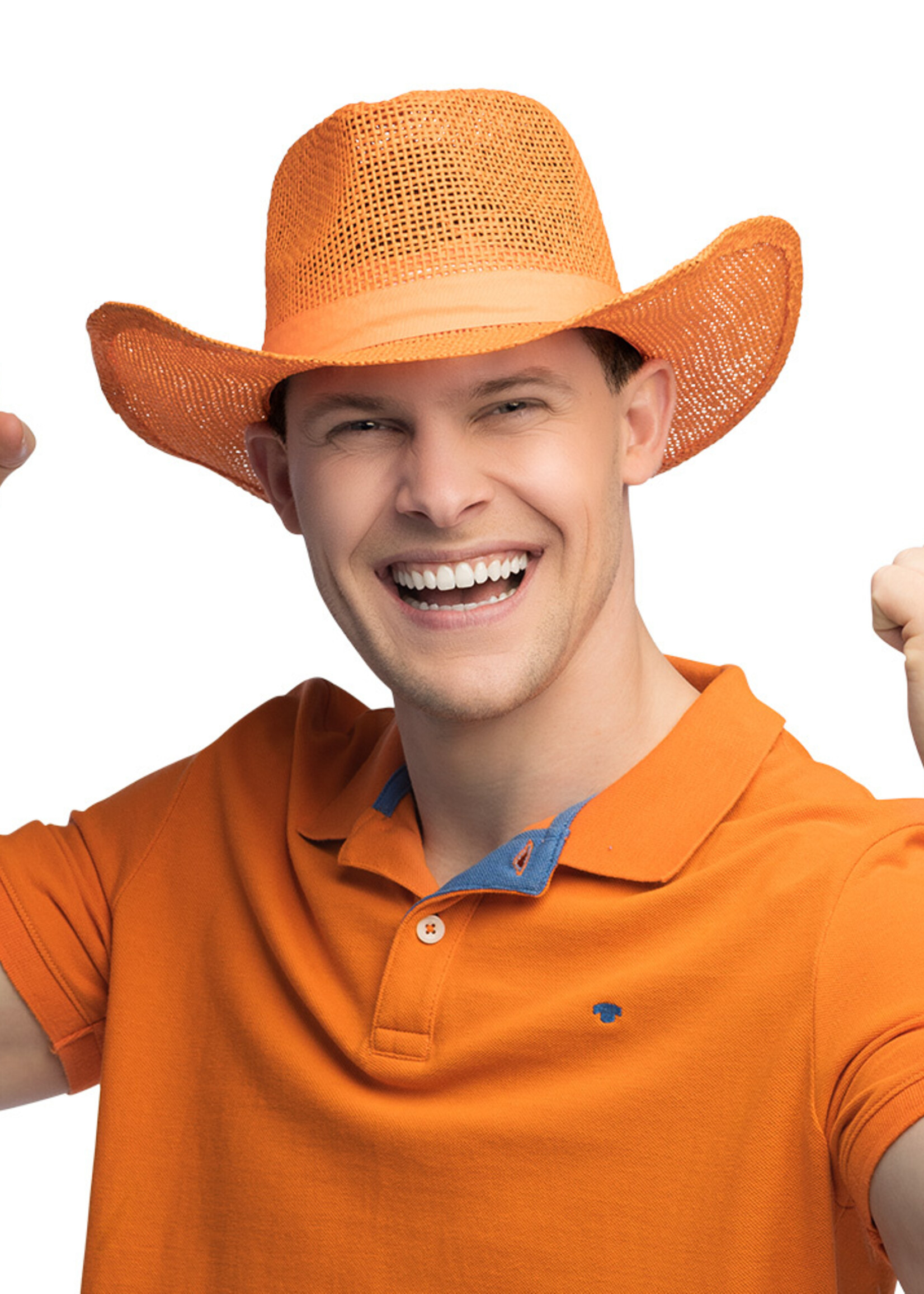 Party Planet Hoed Sunny oranje