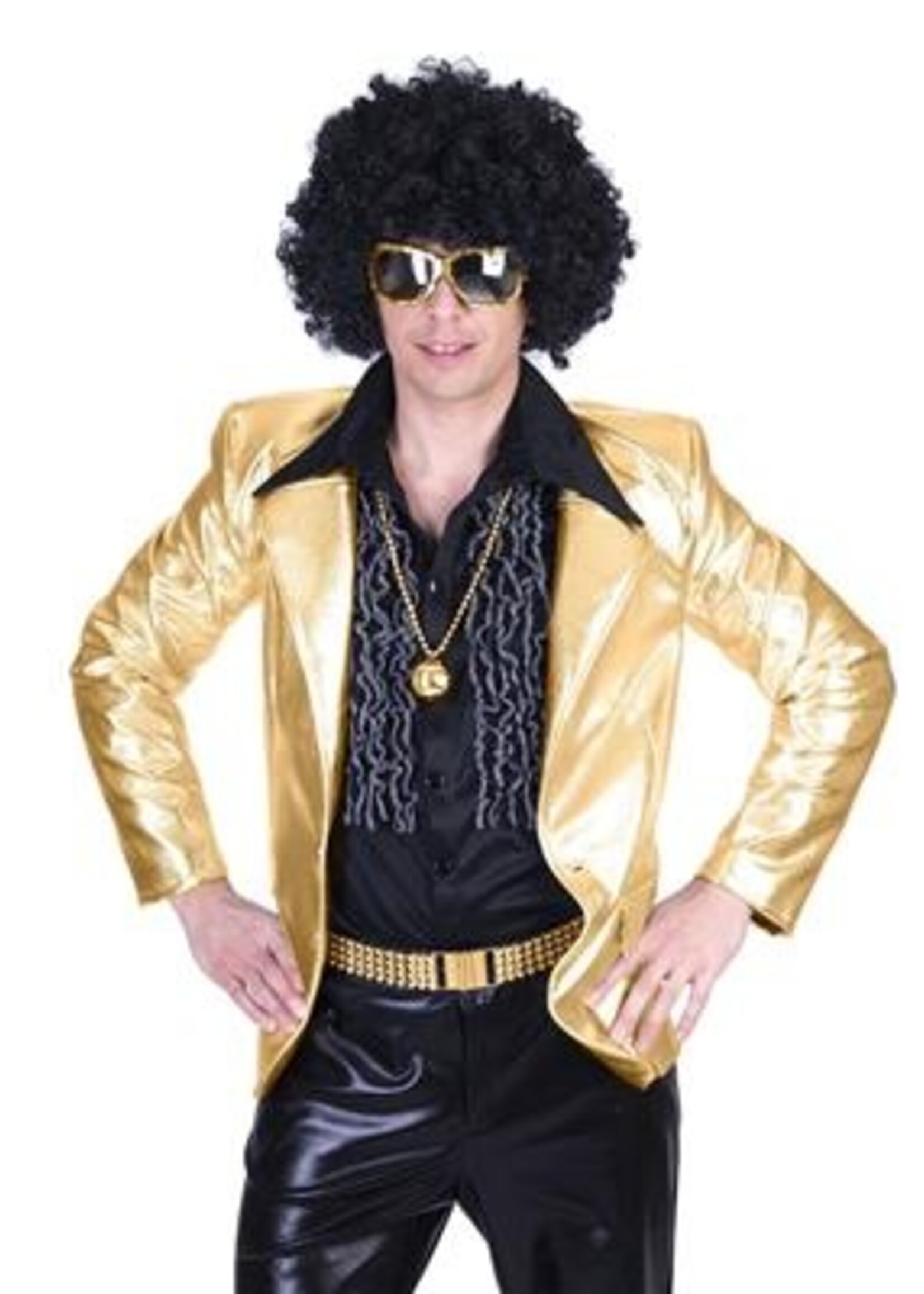 Party Planet Disco fever jas goud