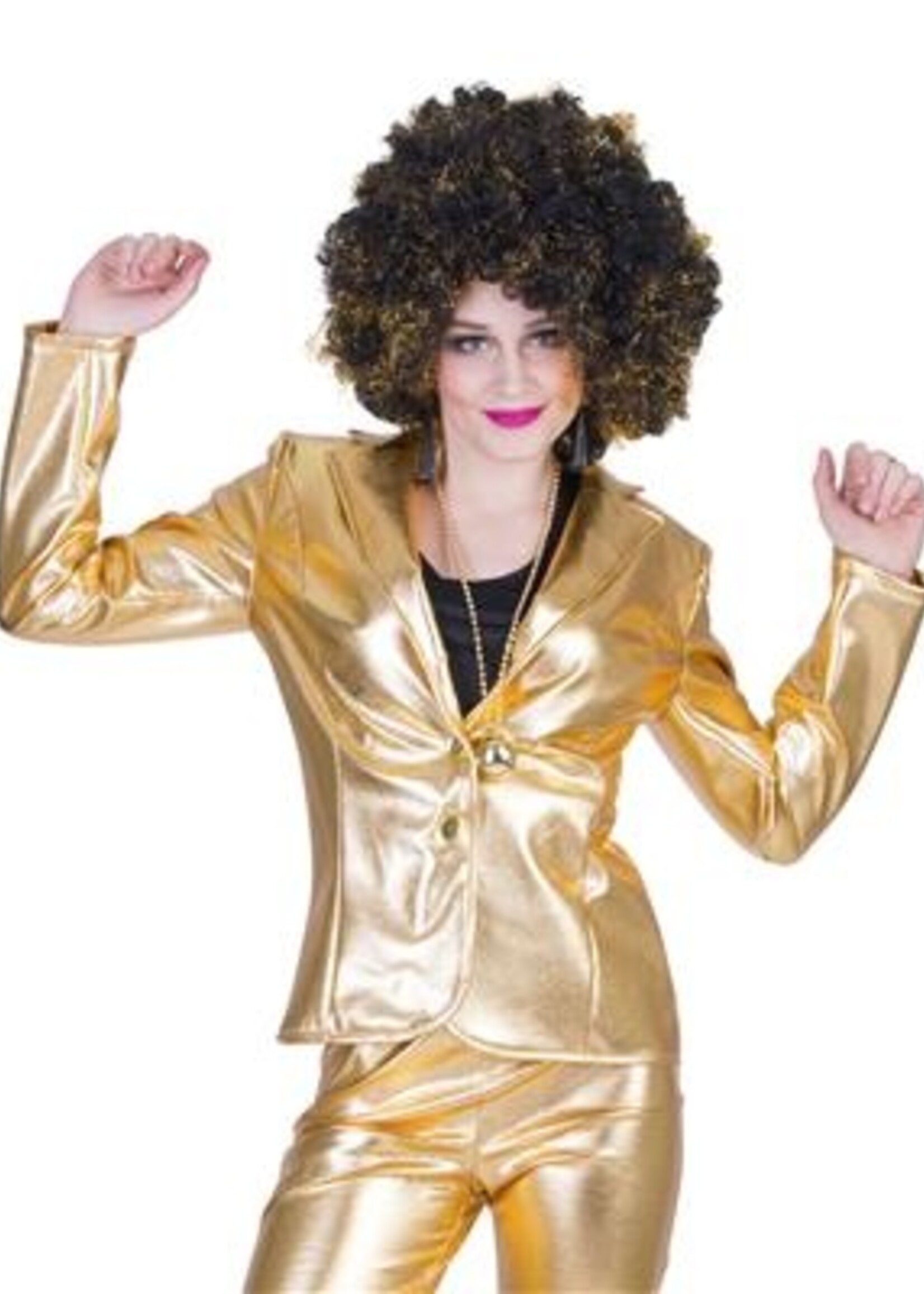 Party Planet Disco fever jacket goud