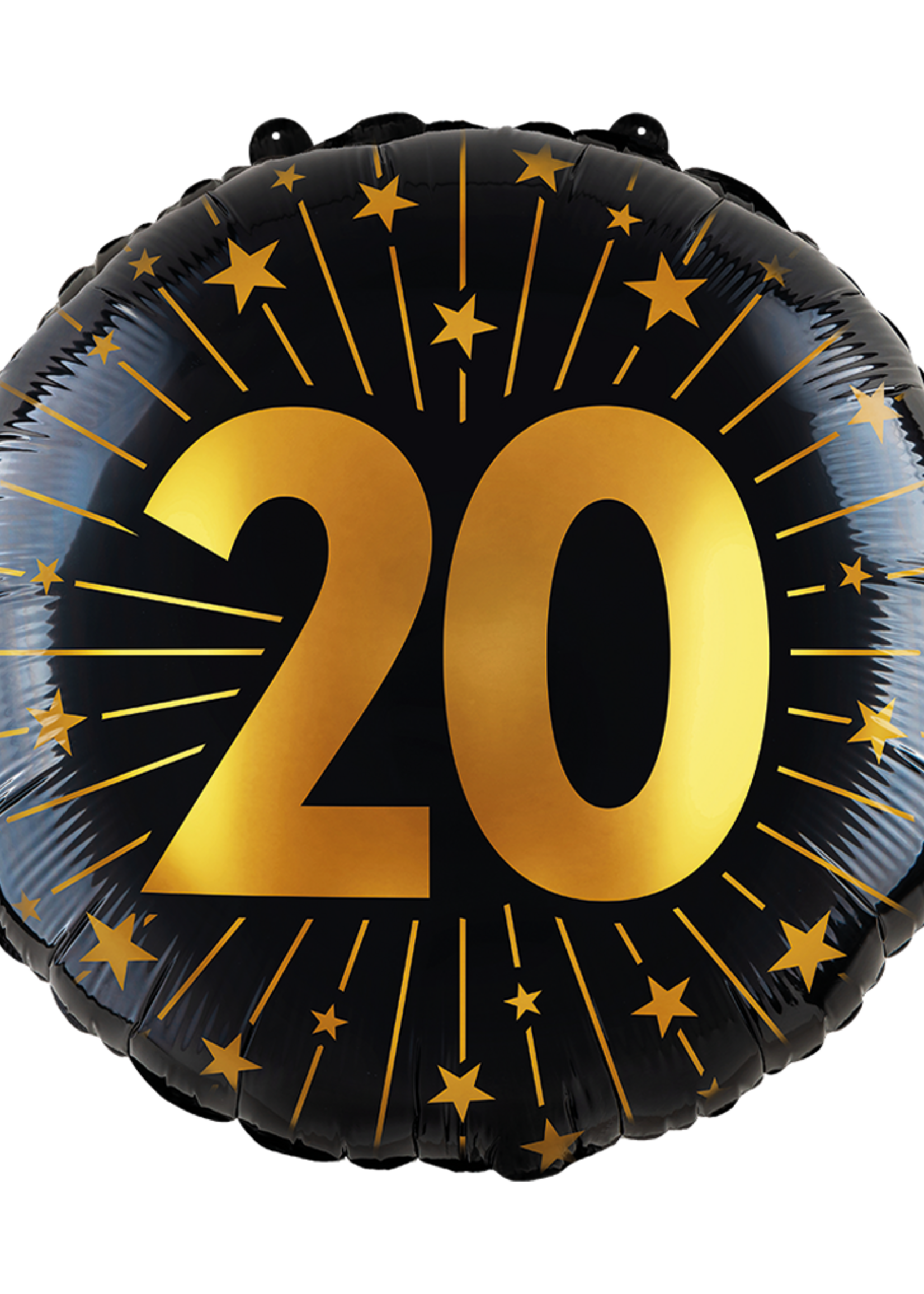 Party Planet Folieballon 18″ - '20' Golden Celebrations