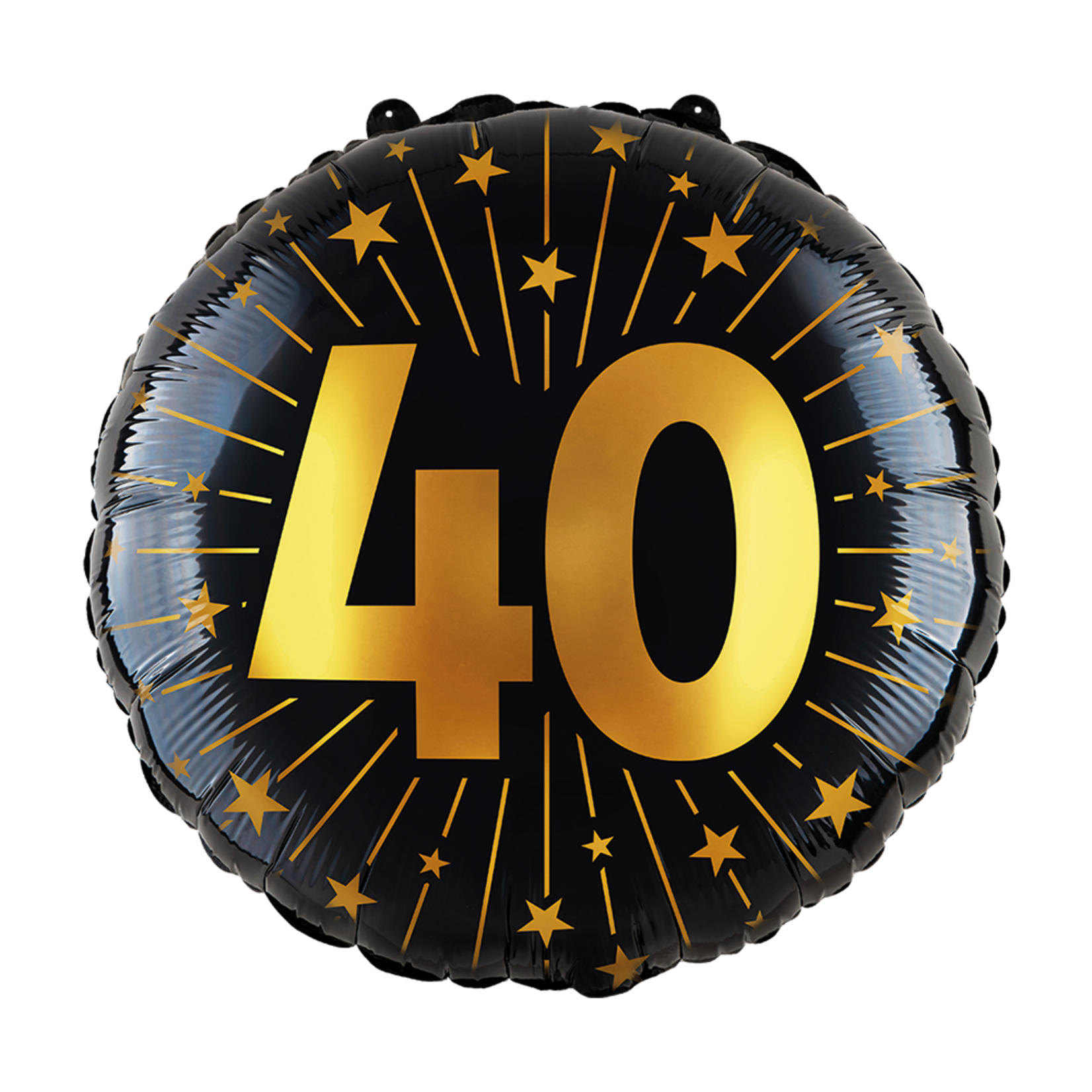 Party Planet Folieballon 18″ - '40' Golden Celebrations
