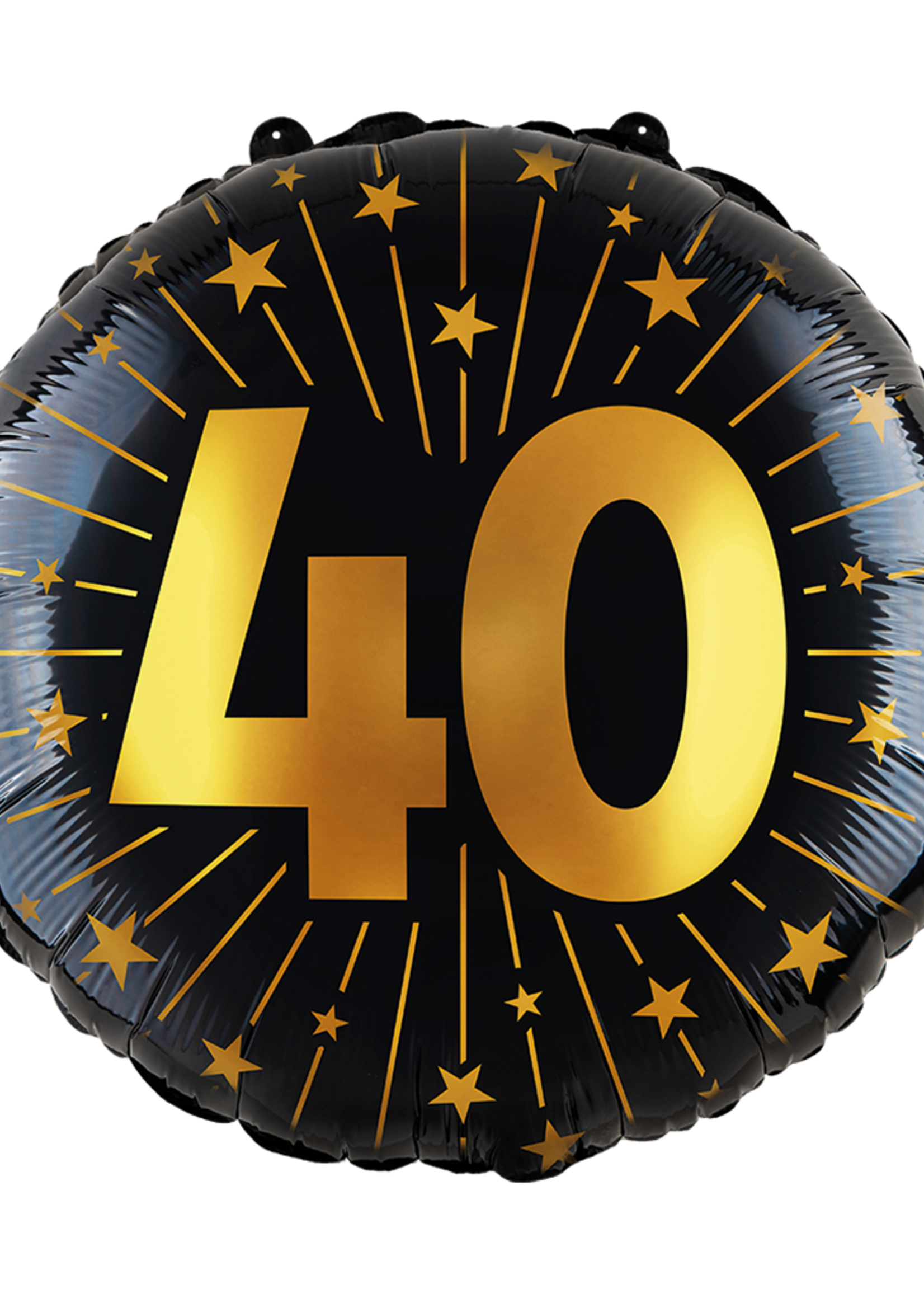 Party Planet Folieballon 18″ - '40' Golden Celebrations