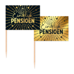 Party Planet 50 Vlag prikkers – Pensioen Golden Celebrations
