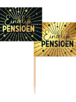 Party Planet 50 Vlag prikkers – Pensioen Golden Celebrations