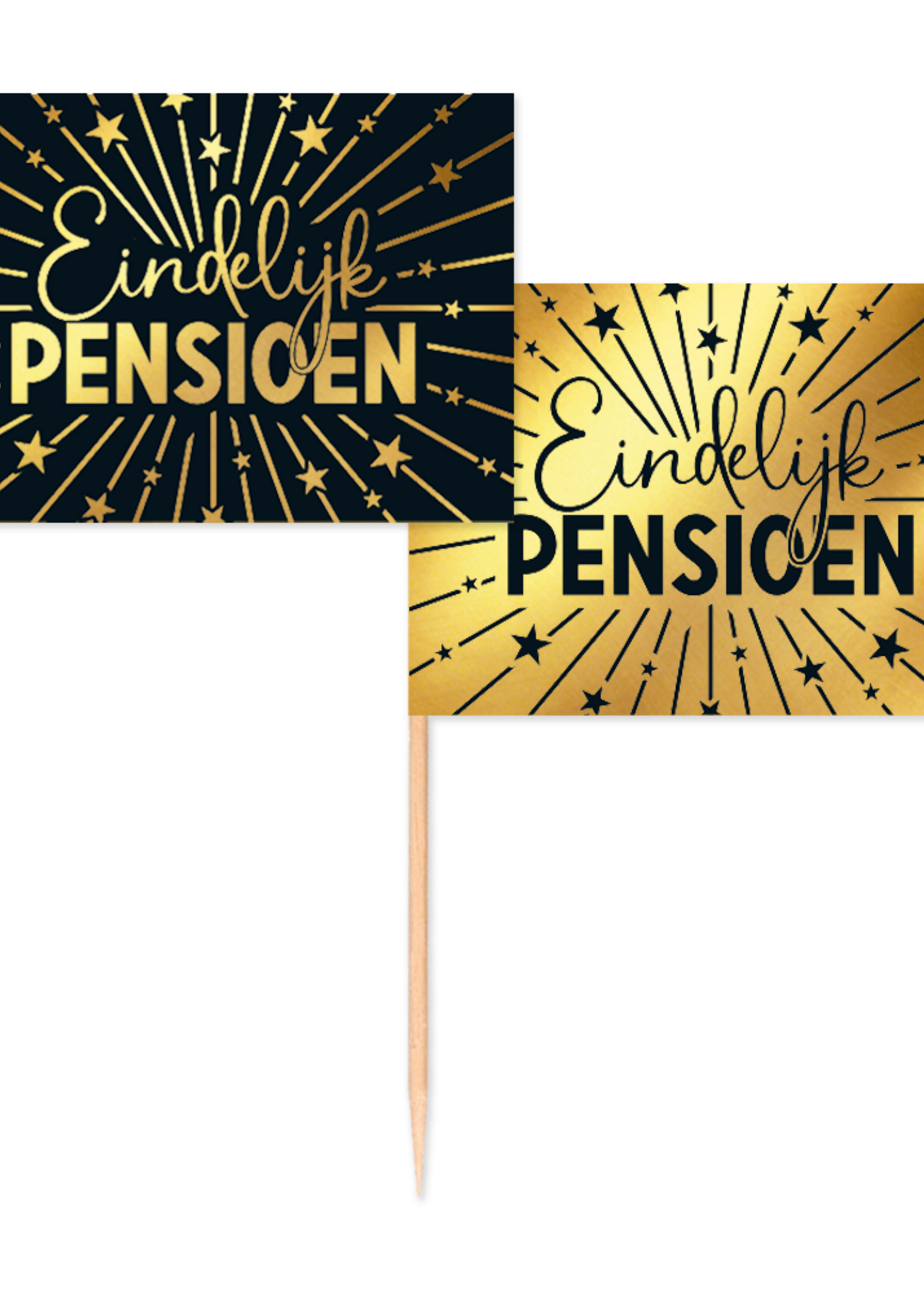 Party Planet 50 Vlag prikkers – Pensioen Golden Celebrations
