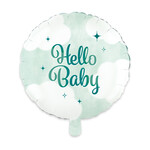 Party Planet Folieballon rond 18 " Hello Baby