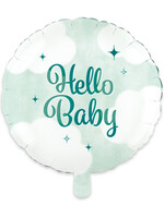 Party Planet Folieballon rond 18 " Hello Baby
