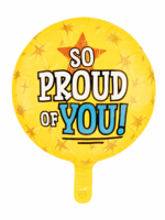 Party Planet Folieballon 18″ rond -'Zo trots op je'