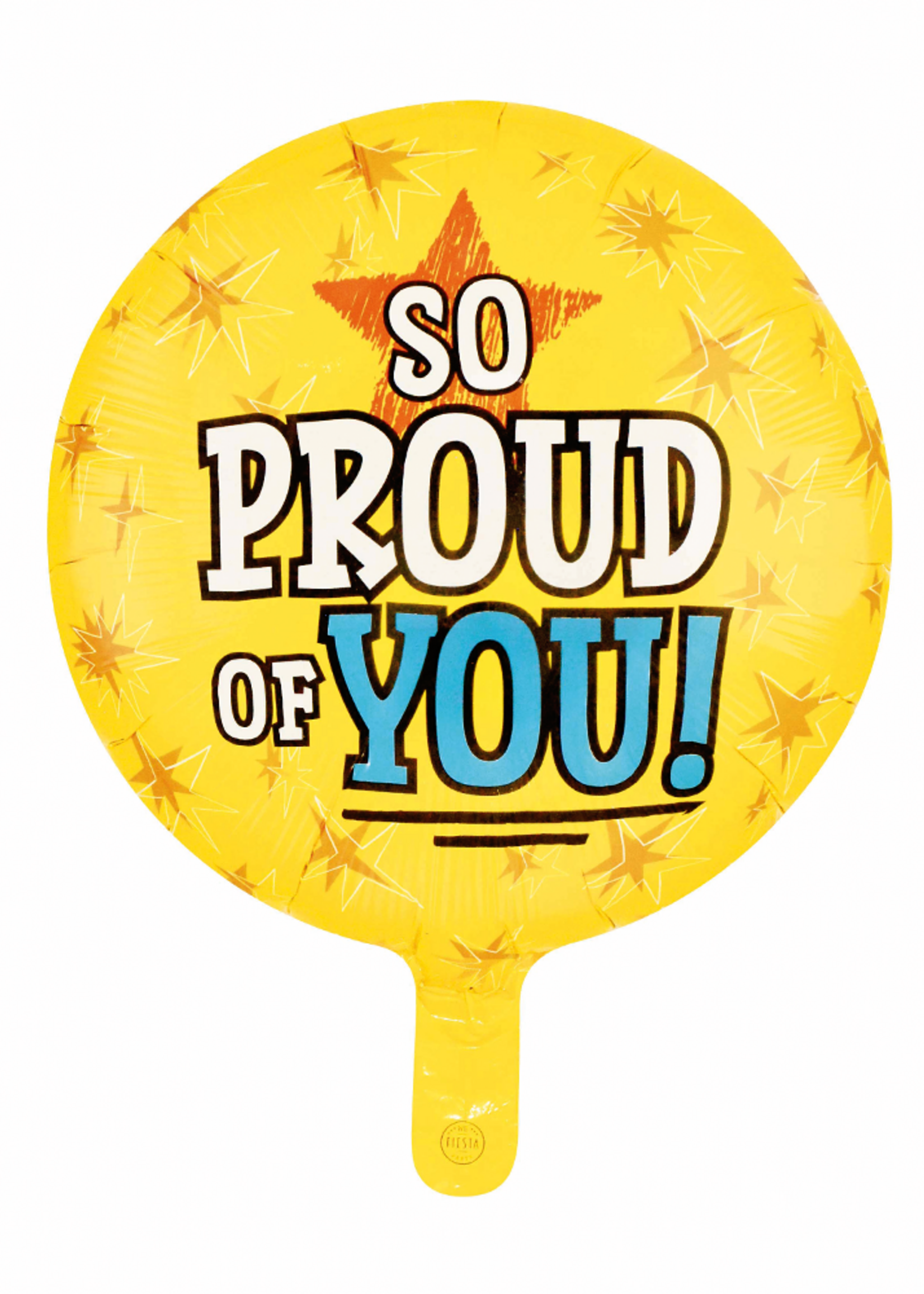 Party Planet Folieballon 18″ rond -'Zo trots op je'