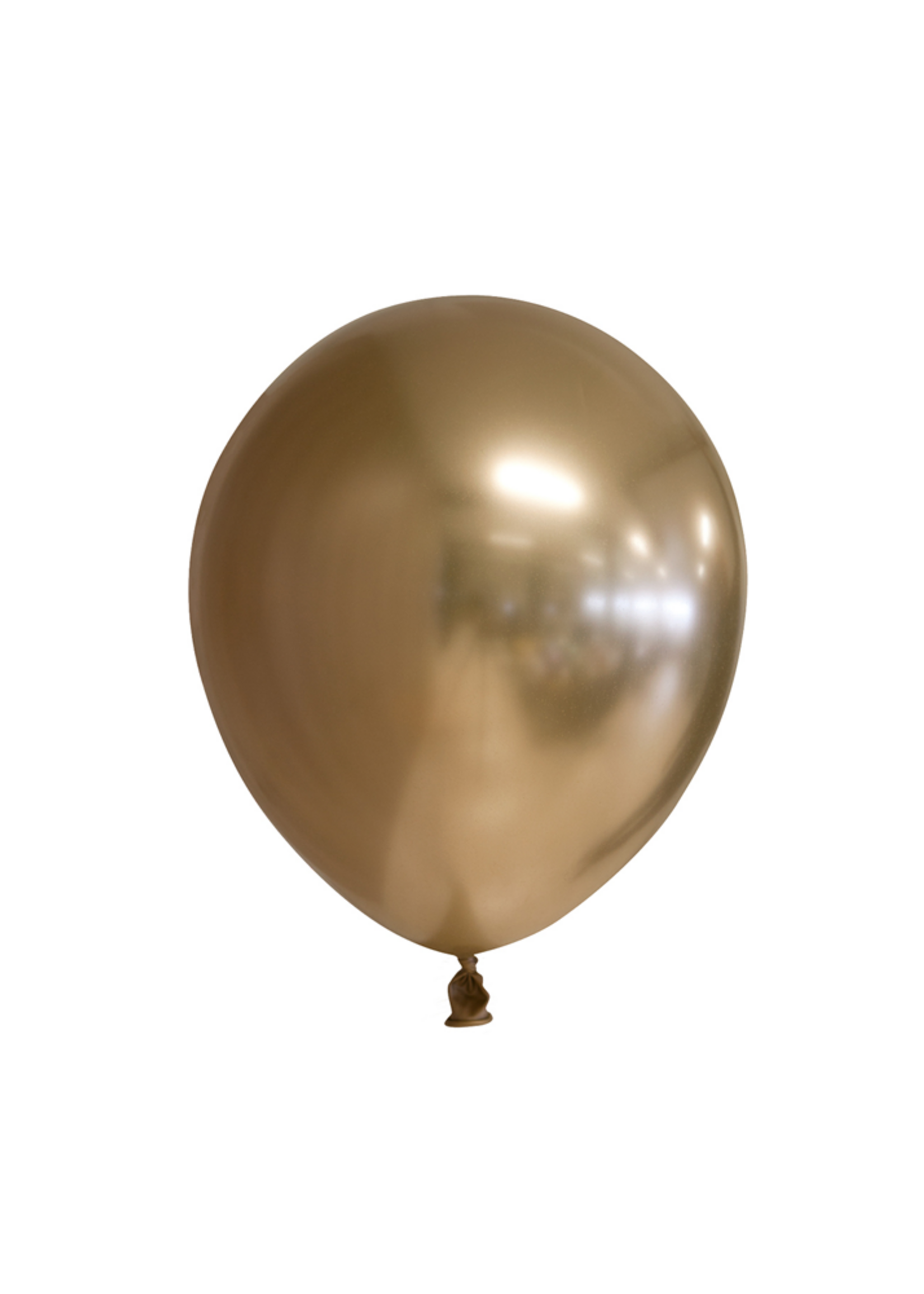 Party Planet 100 Spiegelballonnen 5″ goud
