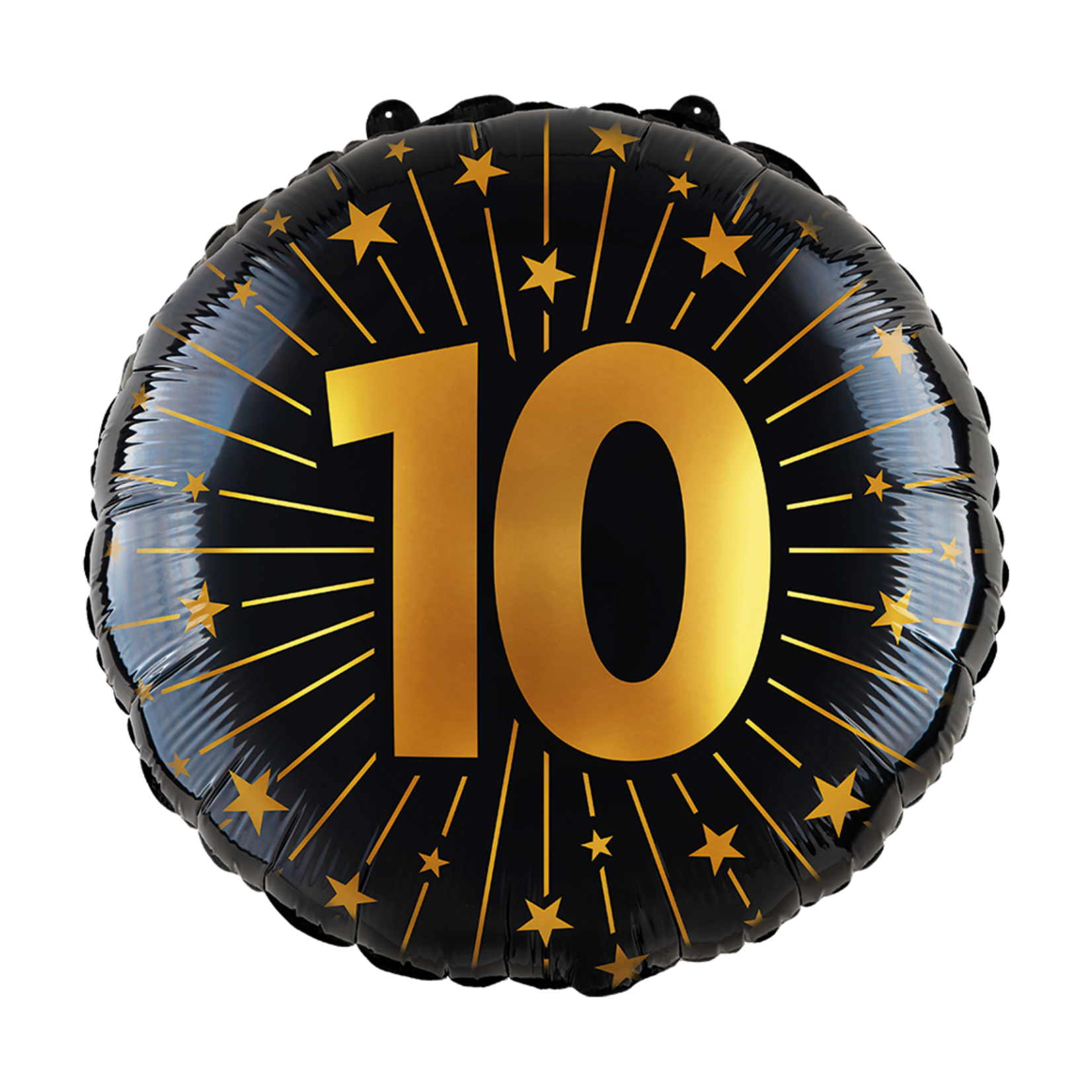 Party Planet Folieballon 18″ - '10' Golden Celebrations