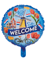 Party Planet Folieballon 18″ rond - 'Welkom