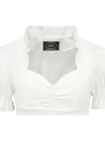 Party Planet Dirndlblouse met rucheskraag, 100% katoen