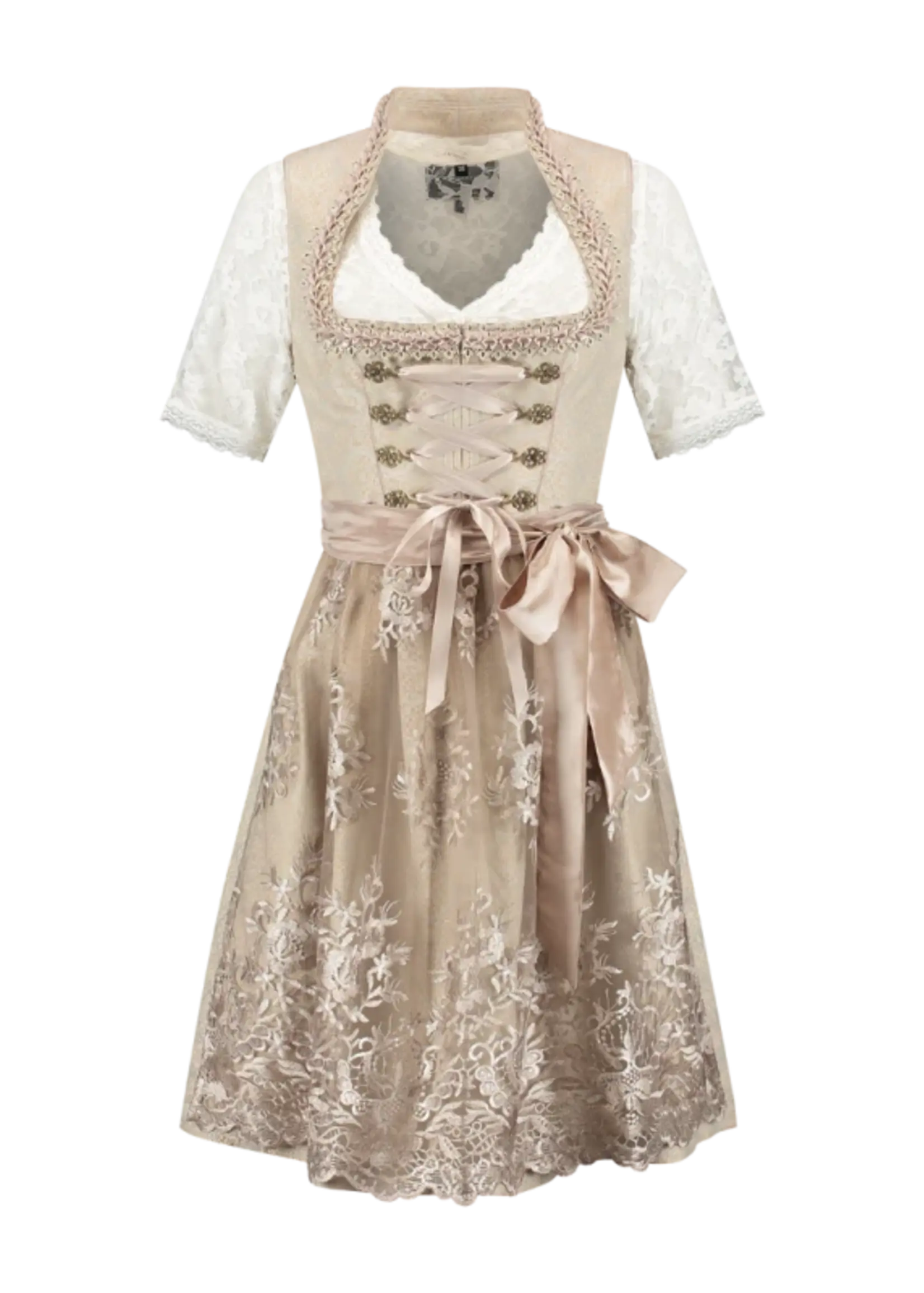 Party Planet Dirndl 2-delig, jacquard, crèmekleurig H-3610
