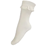 Party Planet Korte traditionele sokken, wit met kant, 39-42