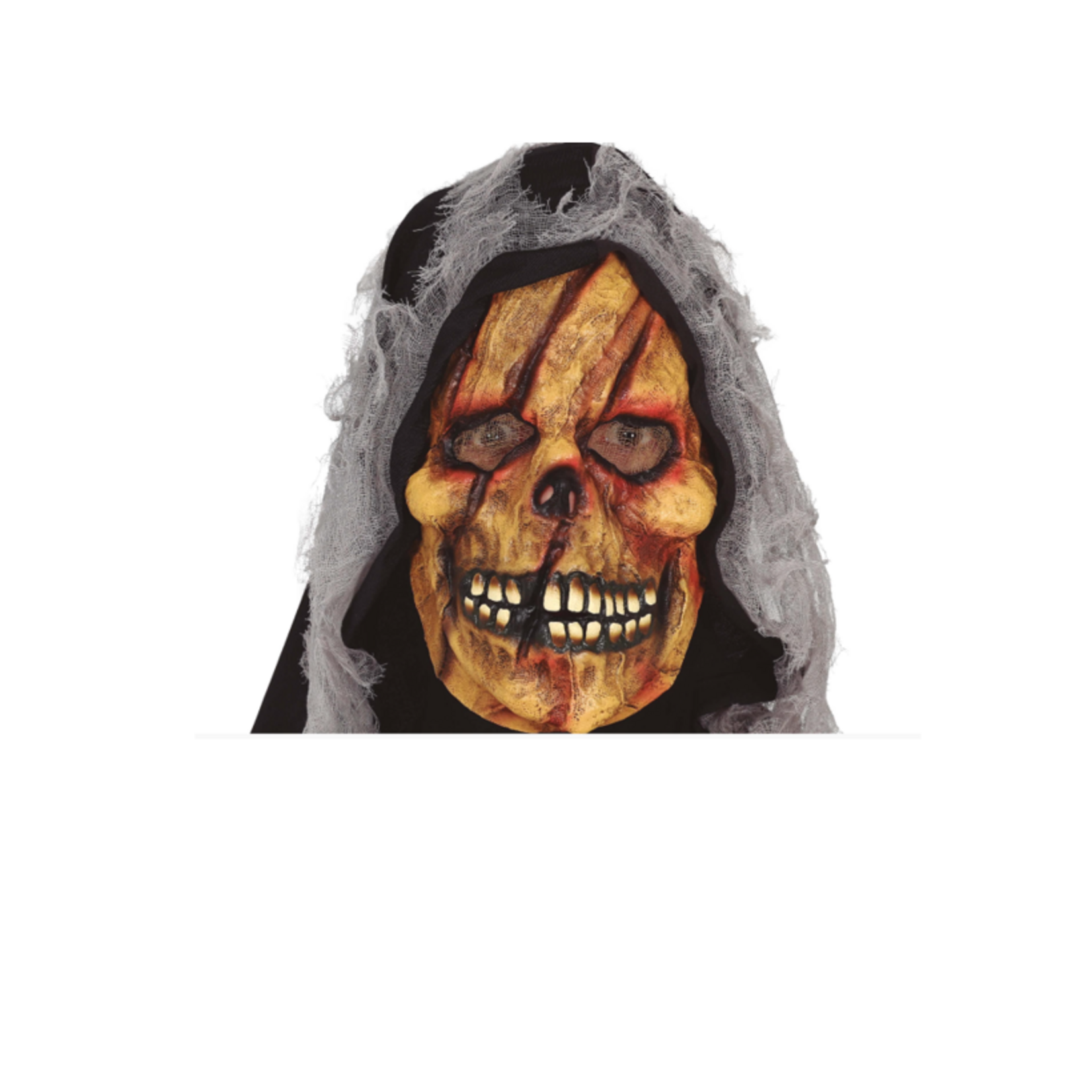 Party Planet Skeletmasker met capuchon- 20521