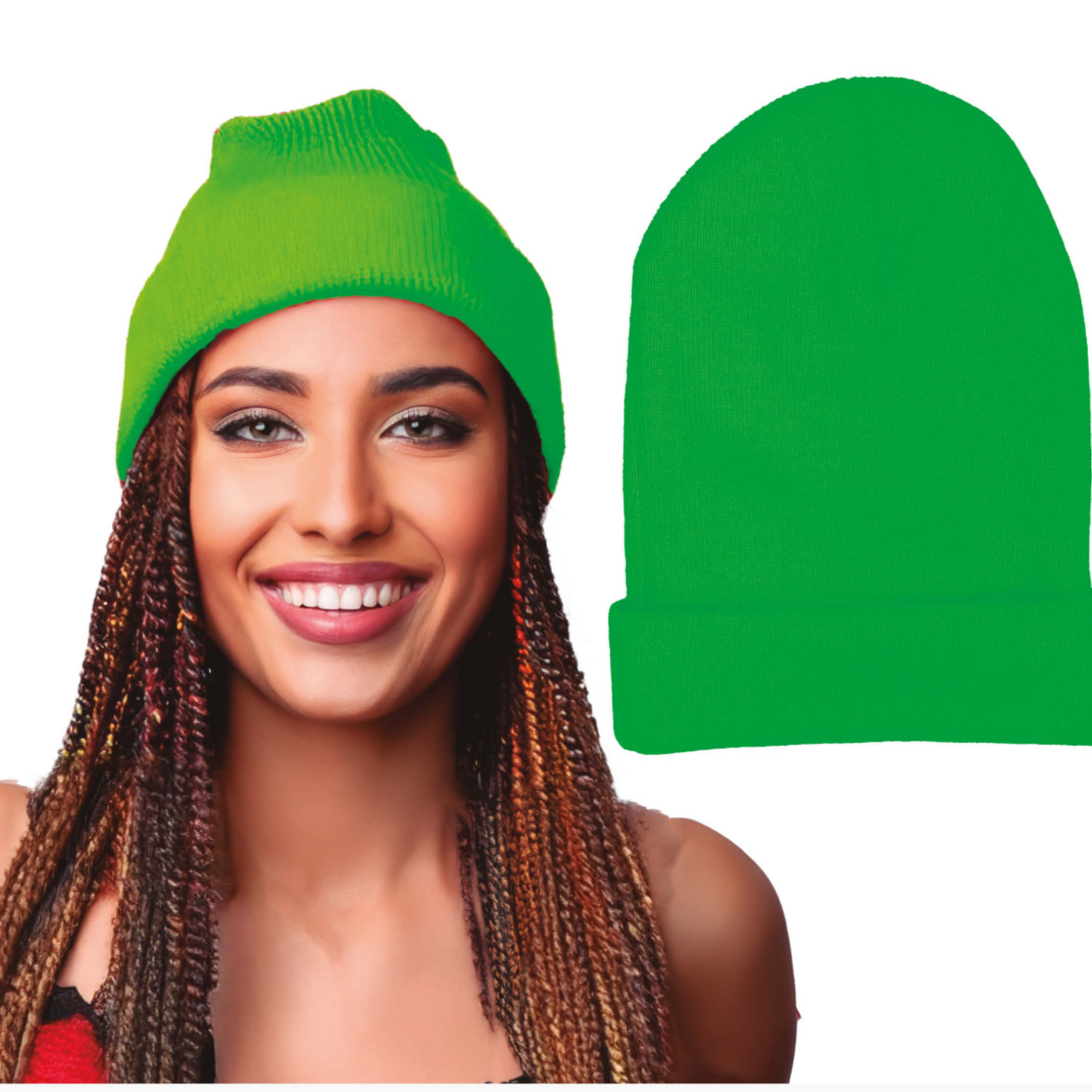 Party Planet Neon groen hoed  - 23065