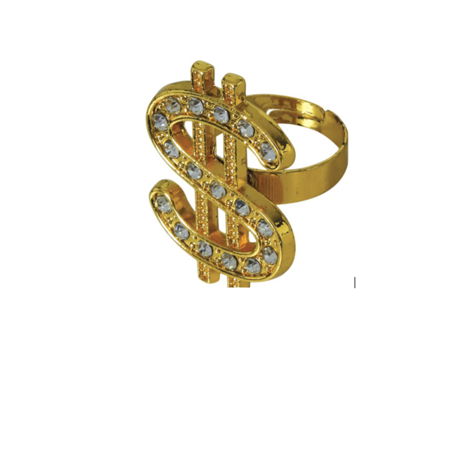Party Planet Dollar" ring, metaal, 3 cm - 17030