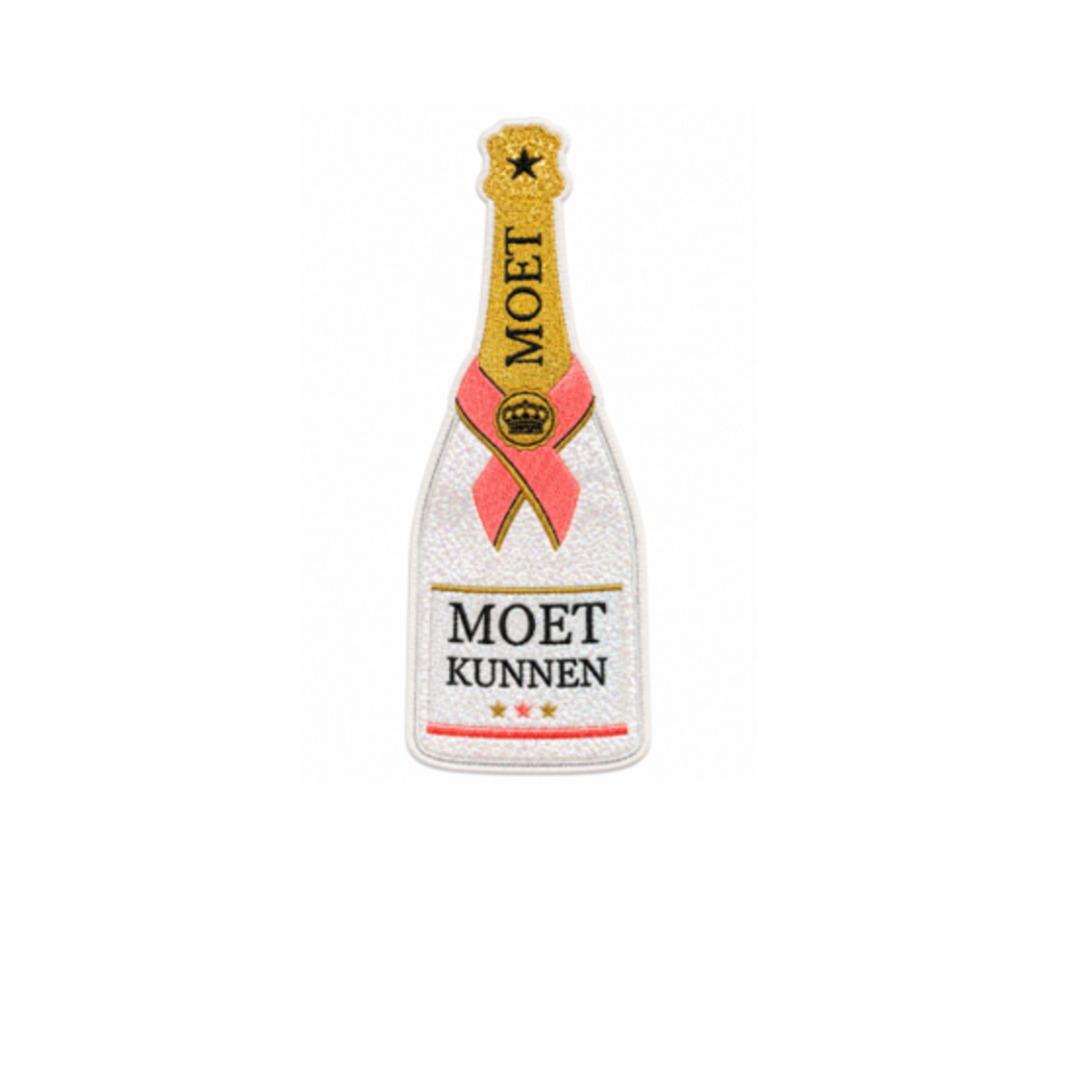 Party Planet Embleem Möet kunnen roze (groot)